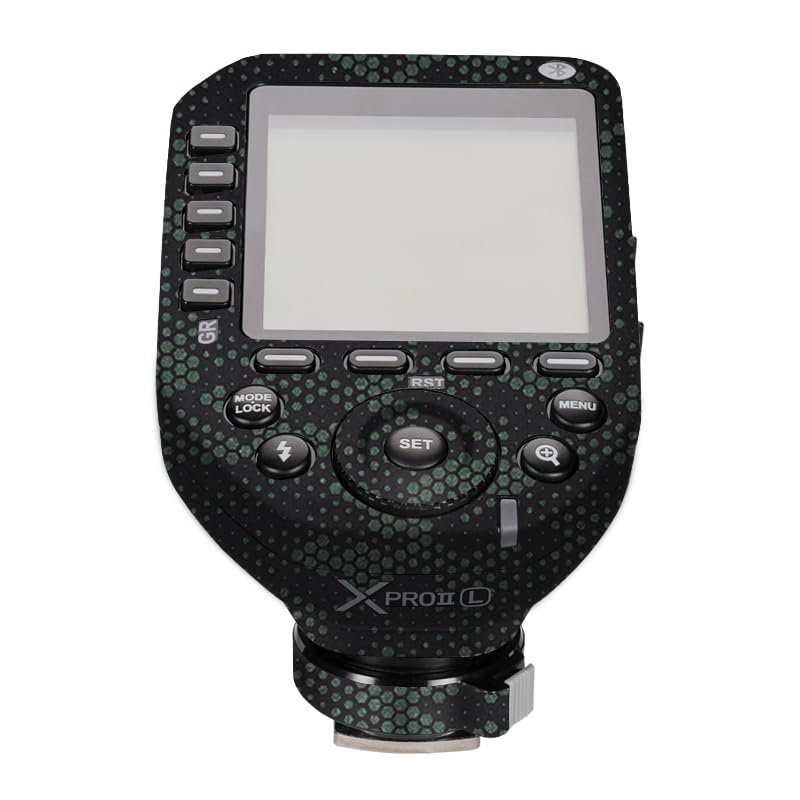 for GODOX XPro II Wireless Flash Trigger Decal Skin Vinyl Wrap Film Camera Flash Body Protective Sticker Protector Coat X Pro II (Mamba Green)