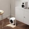 Kanto SUB6 Sealed Powered Subwoofer | 200W Peak Power | 6 Woofer | Quick & Accurate Bass | Ultra-Compact Design | Matte White w/White Grille view 2