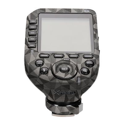 for GODOX XPro II Wireless Flash Trigger Decal Skin Vinyl Wrap Film Camera Flash Body Protective Sticker Protector Coat X Pro II (Triangle Titanium)