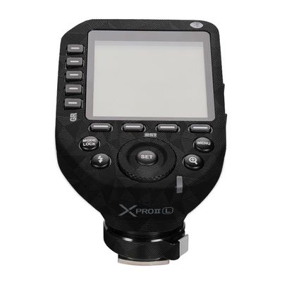 for GODOX XPro II Wireless Flash Trigger Decal Skin Vinyl Wrap Film Camera Flash Body Protective Sticker Protector Coat X Pro II (Triangle Black)