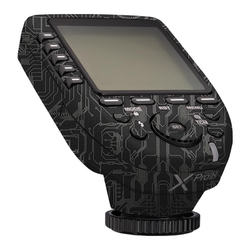 X Pro Flash Skin Coat Wrap Protective Film Body Decal Anti-Scratch Sticker Accessories for Godox XPro Wireless Flash Trigger(Circuit Titanium)