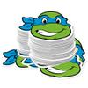 Teenage Mutant Ninja Turtles Leonardo Headshot 150ct Vinyl Large Deluxe Stickers Variety Pack - Laptop, Water Bottle, Scrapbooking, Tablet, Skateboard, Indoor/Outdoor view 1