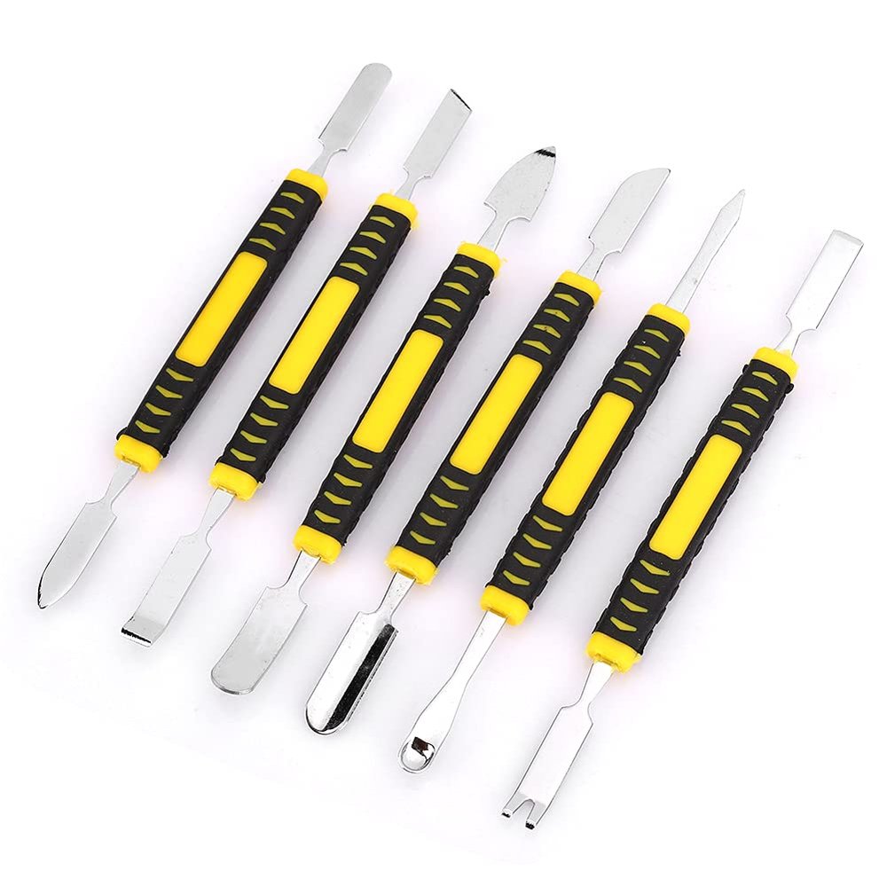 Sonew 6 in 1 Carbon Steel High Hardness Mobile Phone Pry Bar with Flat Ends for Precise Opening and Removal Tool Knife - Compact Mobile Phone Repair Kit
