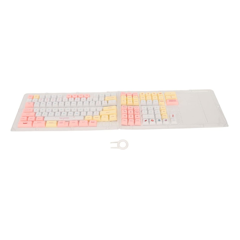 130 Key PBT Mechanical Keyboard Keycaps, Dye Sublimation Technique, Ergonomic Design, Rich Colors for Game and Work DIY (-2612220313212)