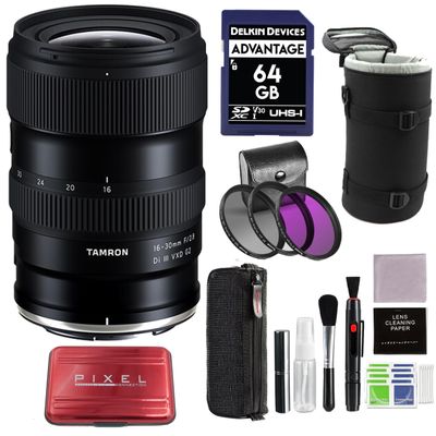 Tamron 16-30mm f/2.8 Di III VXD G2 Lens Compatible with Nikon Z Mount with Advance Accessories and Travel Bundle | AFA064Z700 | Tamron 16-30mm Lens