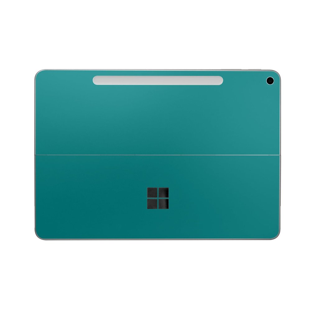 Tablet Skin Compatible with Microsoft Surface Pro 12" (2025) - Solid Teal - Premium 3M Vinyl Protective Wrap Decal Cover - Easy to Apply | Crafted in The USA by MightySkins