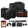 Canon EOS R50 V Mirrorless Camera with 14-30mm f/4-6.3 RF-S Lens | 4K Video, Dual Pixel Autofocus, Flip Screen | Compact RF Mount Vlog Camera Kit with Bag and 64GB Card view 1