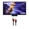 Samsung QN65S90FAFXZA 65 Inch 4K OLED Smart TV with a WireLogic Ruby 8ft Ultra High Speed 4K-8K-10K HDMI Cable (2025) view 1