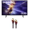 Samsung QN42S90FAEXZA 42 Inch 4K OLED Smart TV with a WireLogic Ruby 8ft Ultra High Speed 4K-8K-10K HDMI Cable (2025) view 1