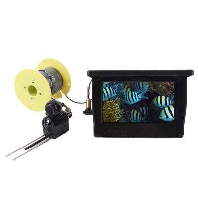 Oreilet Underwater Fish Finder Camera, 1080P HD 195 Wide Angle Underwater Fishing Video Camera with 4.3 Inch Screen Sunshade for Ice Fishing Lake, for Boats Kayak (20m)