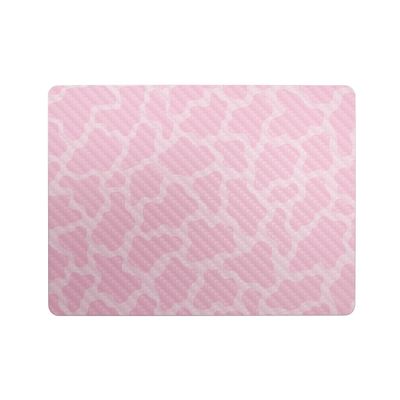 Carbon Fiber Laptop Skin Compatible with Microsoft Surface Laptop 8 13" (2025) - Pink Giraffe - Premium 3M Vinyl Protective Wrap Decal Cover - Easy to Apply | Crafted in The USA by MightySkins