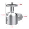 AsrMyjcx Mini Ball Head Metal Swivel /4" Screw Tripod Mount for Phone Light Stand Monopods Projector DSLR Cameras view 3