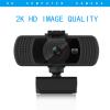 Enlybee HD Webcam USB 2K/1440P for Live Broadcast, Desktop Computer Camera with Builtin Microphone, PC06 Model, 360 Degree Rotatable, Plug and Play, Intelligent Noise Reduction view 3