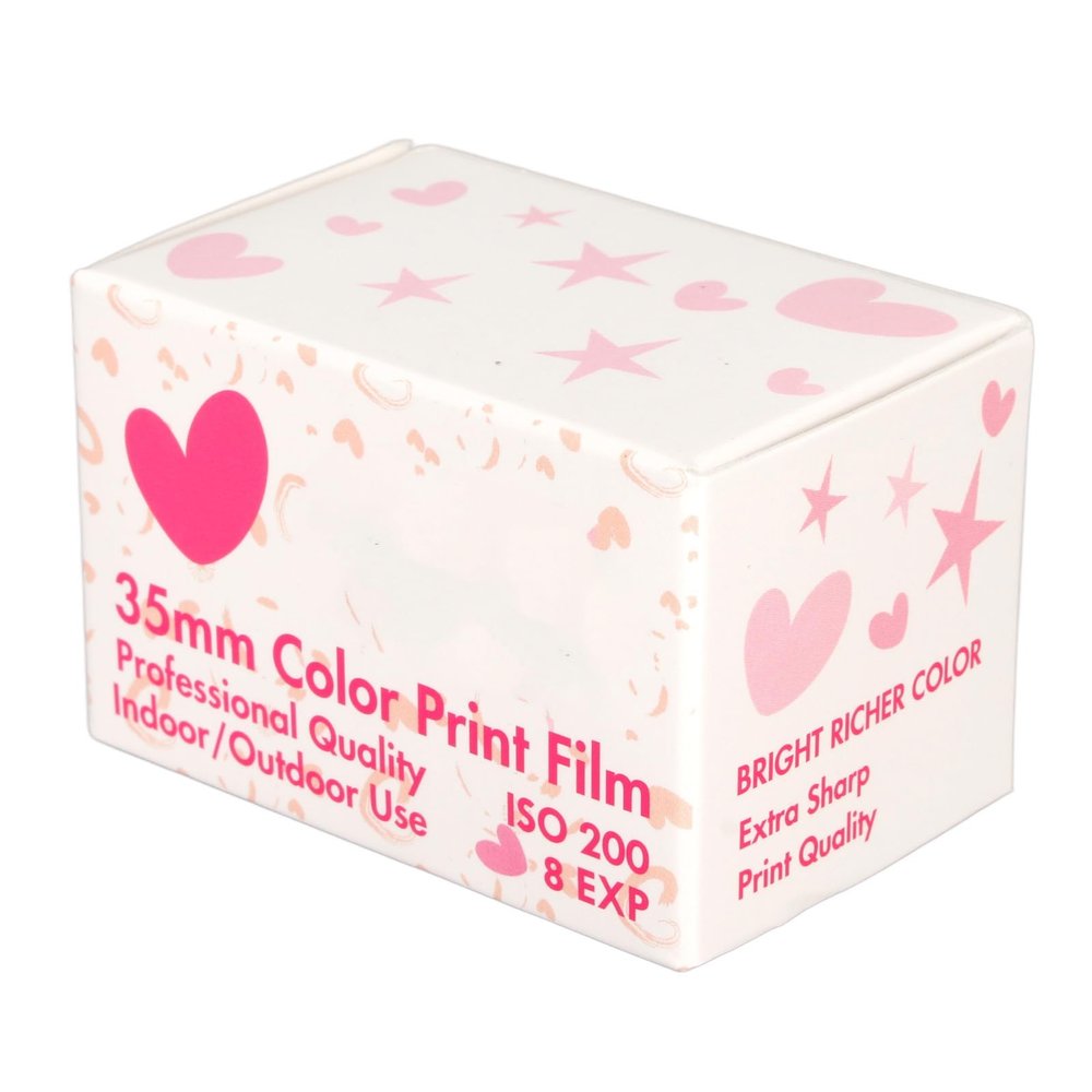 8 Sheets 35mm Color Print Film ISO 200 High Saturation for 135 Cameras HD Camera Color Negative Film
