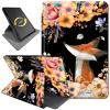 360Rotating Stand Case for 6.8" Kindle Paperwhite (11th Generation-2021) & Kindle Paperwhite Signature Edition, Durable PU Leather Cover with Auto Wake/Sleep for Men, Women, Flower Fox view 1