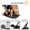 360Rotating Stand Case for 6.8" Kindle Paperwhite (11th Generation-2021) & Kindle Paperwhite Signature Edition, Durable PU Leather Cover with Auto Wake/Sleep for Men, Women, Flower Fox view 2