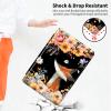 360Rotating Stand Case for 6.8" Kindle Paperwhite (11th Generation-2021) & Kindle Paperwhite Signature Edition, Durable PU Leather Cover with Auto Wake/Sleep for Men, Women, Flower Fox view 4