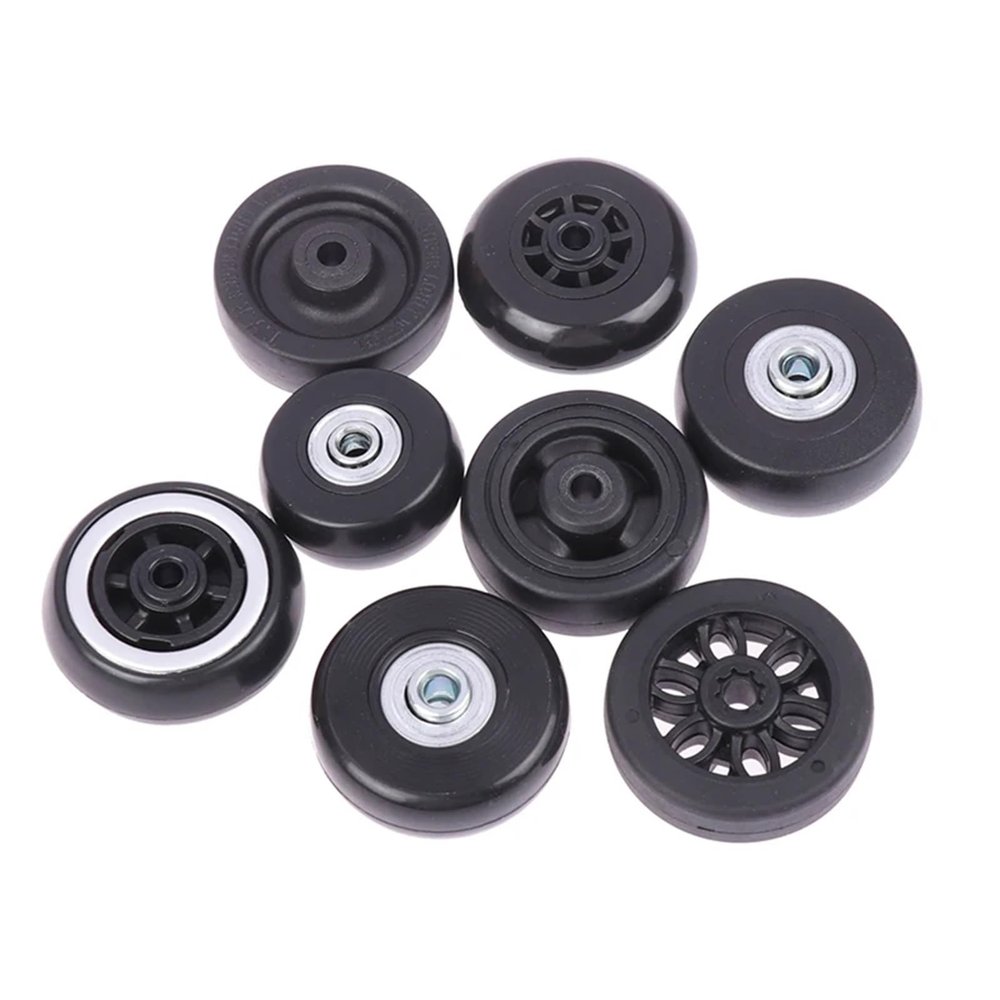 Luggage Replacement Wheels 2Pcs Travel Suitcase Wheels Repair Accessories Luggage Mute Wheel Travel Bag Suitcase Parts Axles Sliding Resistant Caster for Most of Wheels Rolling Luggages(1)