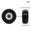 Luggage Replacement Wheels 2Pcs Travel Suitcase Wheels Repair Accessories Luggage Mute Wheel Travel Bag Suitcase Parts Axles Sliding Resistant Caster for Most of Wheels Rolling Luggages(1) view 2