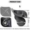 Luggage Replacement Wheels 1 Pairs Suitcase Wheels Luggage Spinner Caster Silent Replacement Parts Trolley Accessories for Most of Wheels Rolling Luggages(Black S) view 2