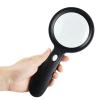 MVUYO Portable Handheld Illuminated Magnifier Magnifying Glass Lens LED Light Aid for Seniors view 4