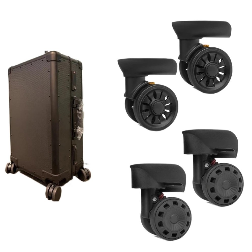 Luggage Replacement Wheels 1 Pair Trolley Caster Suitcase Replacement Parts 360 Degree Spinner Heavy Duty Wheel for Most of Wheels Rolling Luggages(3TT911571-16)