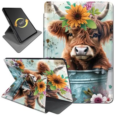 360Rotating Stand Case for 6.8" Kindle Paperwhite (11th Generation-2021) & Kindle Paperwhite Signature Edition, Durable PU Leather Cover with Auto Wake/Sleep for Men, Women, Iron Barrel Cow