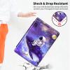 360 Rotating Stand Case for 6" Kindle (11th Generation-2024/2022 Release), PU Leather Folio Cover with Auto Wake/Sleep, Durable Shockproof Protective Case for Men, Women, Whale Astronaut view 4