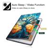 360Rotating Case for All-New Fire HD 8 & Fire HD 8 Plus Tablet (12th/10th Gen, 2024/2022/2020), PU Leather Folio Durable Shockproof Protective Case with Auto Wake/Sleep, Tree of Life view 3