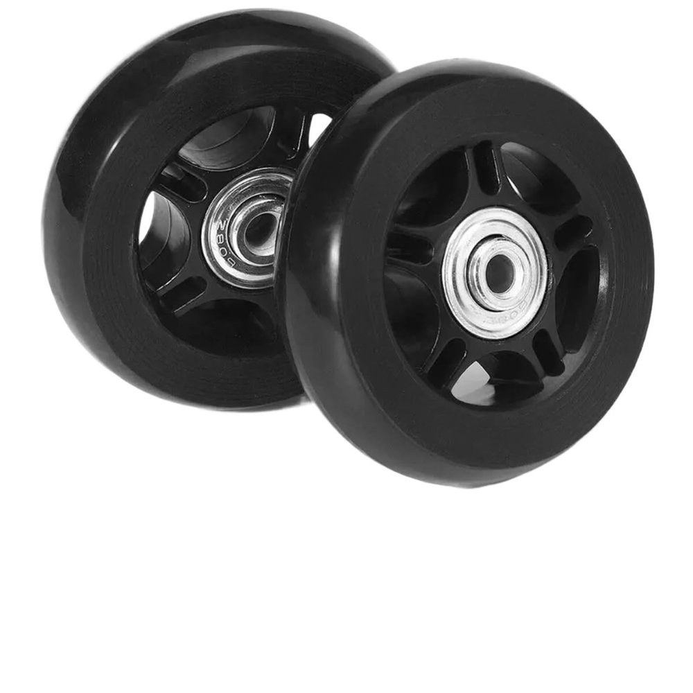 Luggage Replacement Wheels 4 Sets Suitcase Replacement Wheel Black Resistant With Screw Luggages Wheel Axles Repair Kit For Most Of Wheels Rolling Luggages(43mmx18mm)