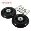 Luggage Replacement Wheels 4 Sets Suitcase Replacement Wheel Black Resistant With Screw Luggages Wheel Axles Repair Kit For Most Of Wheels Rolling Luggages(43mmx18mm) view 2