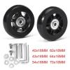 Luggage Replacement Wheels 4 Sets Suitcase Replacement Wheel Black Resistant With Screw Luggages Wheel Axles Repair Kit For Most Of Wheels Rolling Luggages(43mmx18mm) view 3