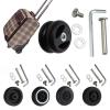 Luggage Replacement Wheels 4Pairs PVC Suitcase Replace Wheel with Screw Silent Caster Repair Kit DIY Parts for Travel Luggages for Most of Wheels Rolling Luggages(8) view 3