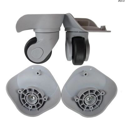 Luggage Replacement Wheels 1 Pair Replacement Luggage Wheel for Suitcases Silent Spinner Rubber Caster Trolley Accessories for Most of Wheels Rolling Luggages(Grey S)