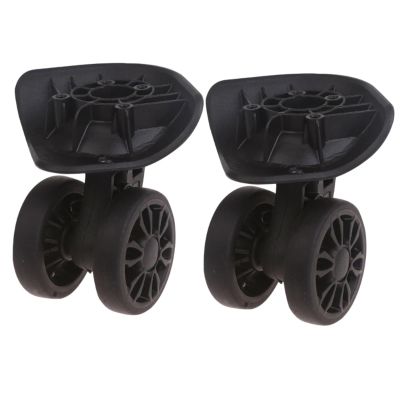 Luggage Replacement Wheels 2Pair Trolley Case Wheel No Noise Luggage Swivel Left & Right Caster Suitcase Replacement Parts for Most of Wheels Rolling Luggages(1)