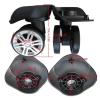 Luggage Replacement Wheels 2Pair Trolley Case Wheel No Noise Luggage Swivel Left & Right Caster Suitcase Replacement Parts for Most of Wheels Rolling Luggages(1) view 3