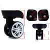 Luggage Replacement Wheels 2Pair Trolley Case Wheel No Noise Luggage Swivel Left & Right Caster Suitcase Replacement Parts for Most of Wheels Rolling Luggages(1) view 4