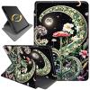 360Rotating Stand Case for 6" Kindle Paperwhite (10th Generation,2018 Release), PU Leather Folio Cover with Auto Wake/Sleep, Durable Shockproof Protective Case for Men Women, Moon Flower view 1