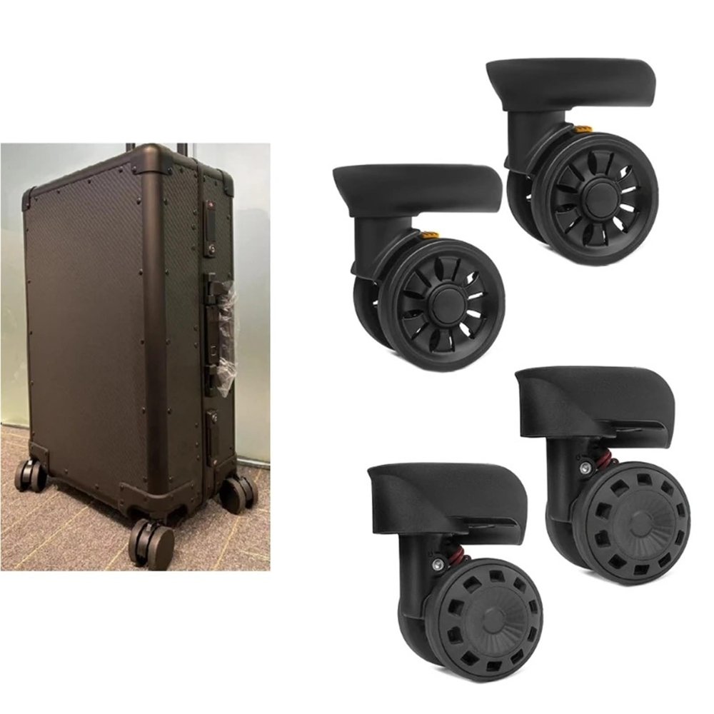 Luggage Replacement Wheels 1 Pair Trolley Caster Suitcase Replacement Parts 360 Degree Spinner Heavy Duty Repairing Wheel for Most of Wheels Rolling Luggages(3TT911571-9)