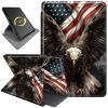 360Rotating Case for Fire HD 8 (6th/7th/8th Gen, 2016/2017/2018 Release), PU Leather Folio with Auto Wake/Sleep,Durable Shockproof Protective Cover for Fire HD 8-Inch Tablet,Flying Eagle Flag view 1