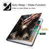 360Rotating Case for Fire HD 8 (6th/7th/8th Gen, 2016/2017/2018 Release), PU Leather Folio with Auto Wake/Sleep,Durable Shockproof Protective Cover for Fire HD 8-Inch Tablet,Flying Eagle Flag view 3