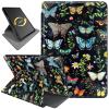 360 Rotating Stand Case for 6" Kindle (11th Generation-2024/2022 Release), PU Leather Folio Cover with Auto Wake/Sleep, Durable Shockproof Protective Case for Men, Women, Butterfly view 1