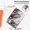 360Rotating Case for Fire HD 8 (6th/7th/8th Gen, 2016/2017/2018 Release), PU Leather Folio with Auto Wake/Sleep,Durable Shockproof Protective Cover for Fire HD 8-Inch Tablet,Black Gold Marble view 4