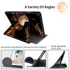 360Rotating Stand Case for 10.1" Fire HD 10 Tablet (9th/7th/5th Gen, 2019/2017/2015 Release), PU Leather Folio Durable Shockproof Protective Case with Auto Wake/Sleep, Baseball view 2