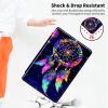 360Rotating Case for Fire HD 8 (6th/7th/8th Gen, 2016/2017/2018 Release), PU Leather Folio with Auto Wake/Sleep,Durable Shockproof Protective Cover for Fire HD 8-Inch Tablet,Colorful Dream Catcher view 4