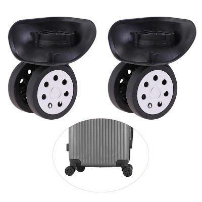 Luggage Replacement Wheels 3 Pairs Trolley Spinner Repair Wheel Suitcase Replacement Parts Luggages Silent Wear Pulleys for Most of Wheels Rolling Luggages