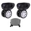 Luggage Replacement Wheels 3 Pairs Trolley Spinner Repair Wheel Suitcase Replacement Parts Luggages Silent Wear Pulleys for Most of Wheels Rolling Luggages view 1