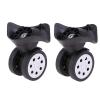 Luggage Replacement Wheels 3 Pairs Trolley Spinner Repair Wheel Suitcase Replacement Parts Luggages Silent Wear Pulleys for Most of Wheels Rolling Luggages view 3