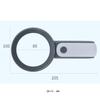 MVUYO Handheld Magnifying Loupe with LED Magnifier Coins Stamps Seniors(D) view 2