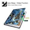 360Rotating Stand Case for 6" Kindle Paperwhite (10th Generation,2018 Release), PU Leather Folio Cover with Auto Wake/Sleep, Durable Shockproof Protective Case for Men Women, Winter Snowman view 3